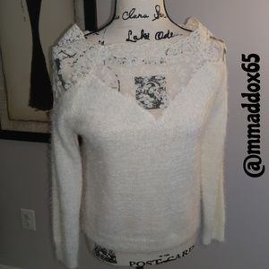 New York & Company lace sweater